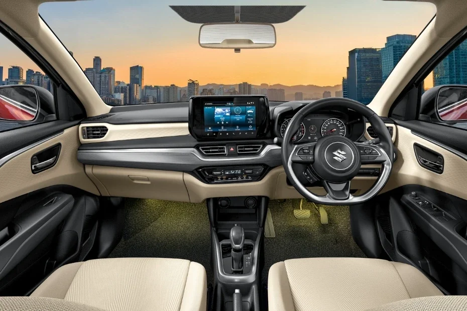 Luxury sedan rear passenger space