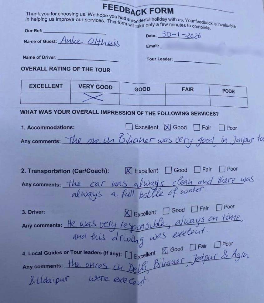 Client Feedback Form